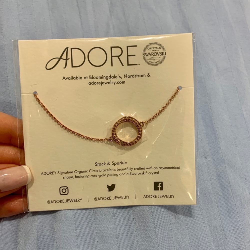 Rose Gold Bracelet with Swarovski Crystal - Picture 3 of 3